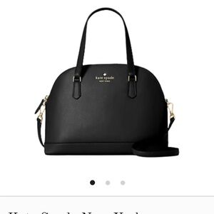 Kate Spade Elegant Black Dome Satchel